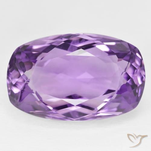 32.52 ct Cushion Cut Amethyst, 24.8 x 15.7 mm From Brazil, Photo A