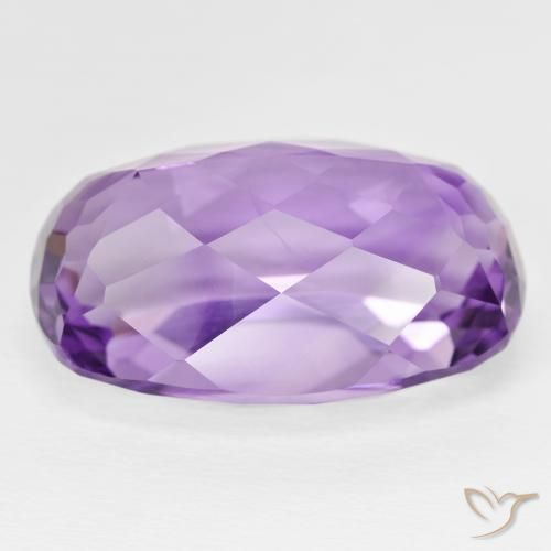 Amethyst Gemstone in 24.8 x 15.7 mm Size for Sale, Amethyst Stone in Vivid Violet Color