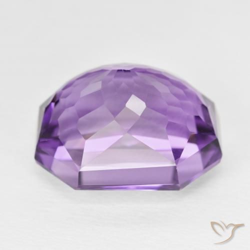 Amethyst Gemstone in 17.3 x 13.7 mm Size for Sale, Amethyst Stone in Medium Violet Color