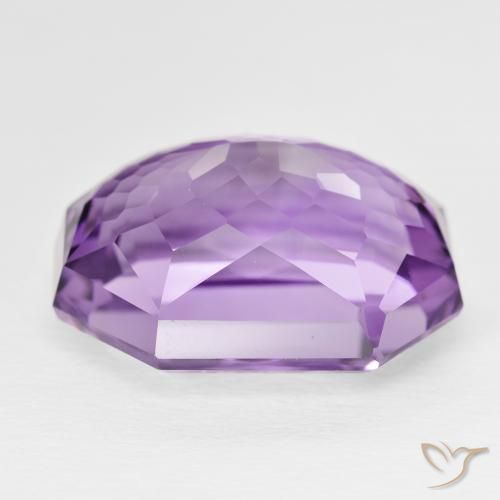 Amethyst Gemstone in 21.5 x 16.1 mm Size for Sale, Amethyst Stone in Deep Purplish Violet Color