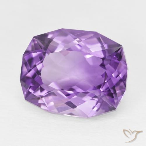 8.84 ct Violet Amethyst Stone, Natural Amethyst in Fancy Cut Shape for Sale