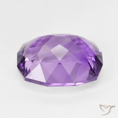 Amethyst Gemstone in 14.6 x 11.9 mm Size for Sale, Amethyst Stone in Deep Purplish Violet Color