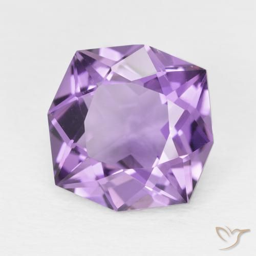 4.75 ct Violet Amethyst Stone, Natural Amethyst in Fancy Cut Shape for Sale