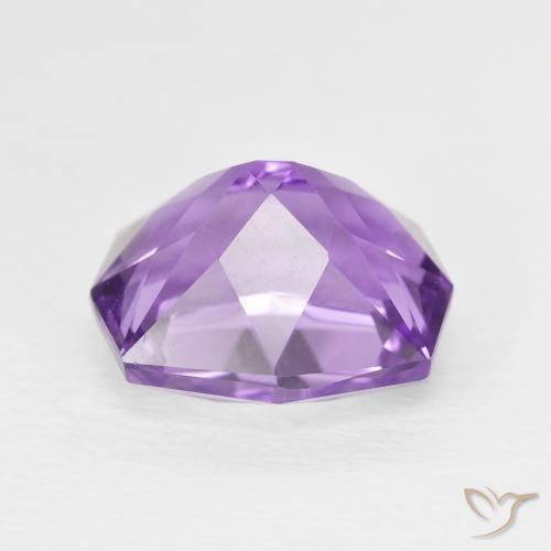 Amethyst Gemstone in 11.8 x 10.6 mm Size for Sale, Amethyst Stone in Deep Violet Color