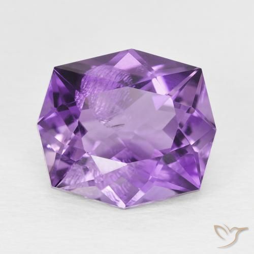 4.78 ct Odd Shaped Amethyst, 11.8 x 10.6 mm From Brazil, Photo A