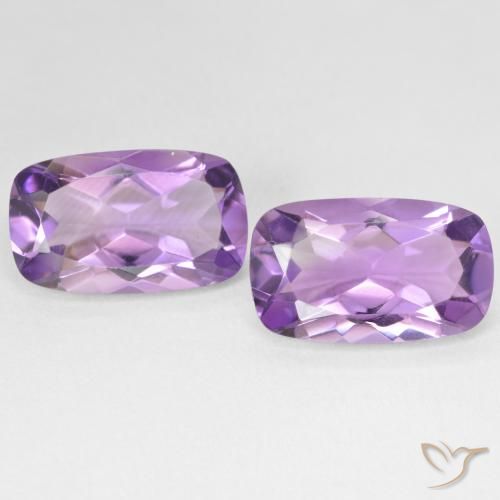 10.79ctw Natural Medium Light Purplish-Violet Amethyst, Cushion, VS