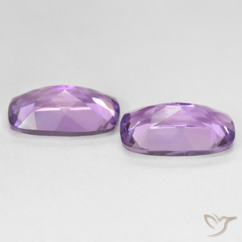 Amethyst Gemstones in 15.2 x 9.1 mm Size for Sale, Amethyst Stones in Medium Light Purplish-Violet Color