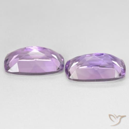 Amethyst Gemstones in 15 x 9.1 mm Size for Sale, Amethyst Stones in Medium Light Purplish-Violet Color