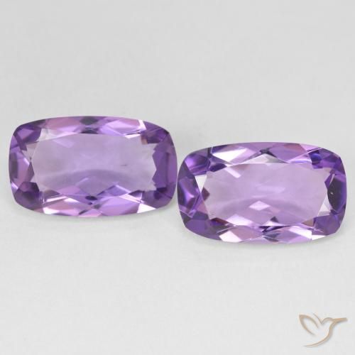 10.04 ct Cushion Cut Amethyst, 15.1 x 9.1 mm From Brazil, Photo A