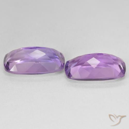 Amethyst Gemstones in 15.2 x 9.1 mm Size for Sale, Amethyst Stones in Medium Light Purplish-Violet Color