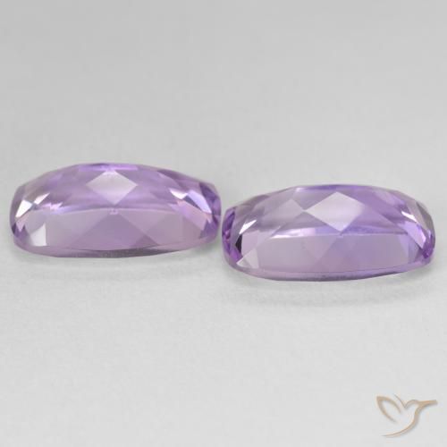 Amethyst Gemstones in 15.2 x 9.1 mm Size for Sale, Amethyst Stones in Medium Light Purplish-Violet Color