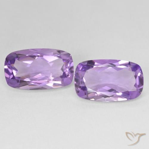 11.23 ct Cushion Cut Amethyst, 15.2 x 9.1 mm From Brazil, Photo A