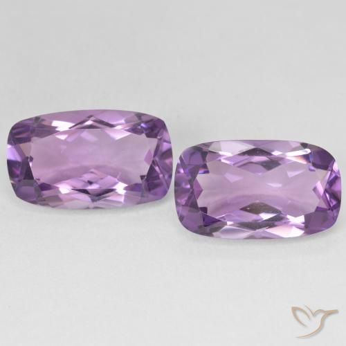 11.30ctw Natural Medium Light Purplish-Violet Amethyst, Cushion, VVS