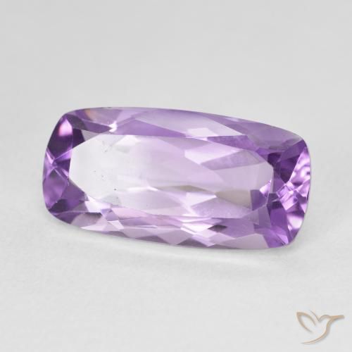 7.95 ct Violet Amethyst Stone, Natural Amethyst in Cushion-Cut Shape for Sale