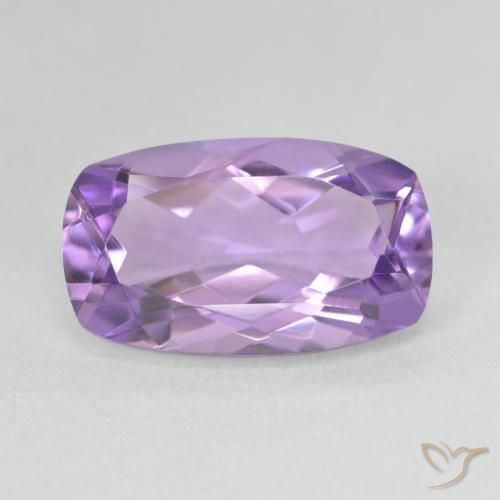 5.38ct Natural Medium Violet Amethyst, Cushion, VVS-VS