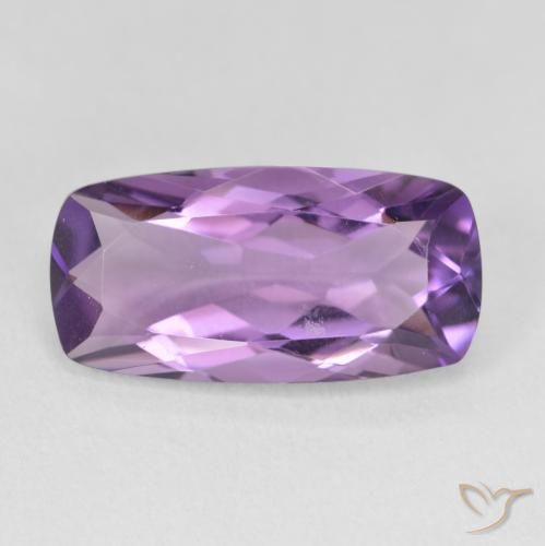6.55ct Natural Purplish Violet Amethyst, Cushion, VVS-VS