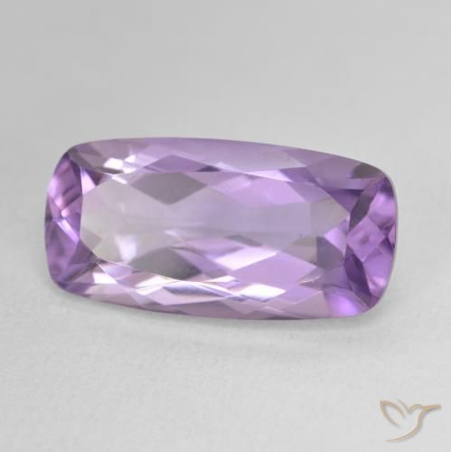 7.87 ct Violet Amethyst Stone, Natural Amethyst in Cushion-Cut Shape for Sale