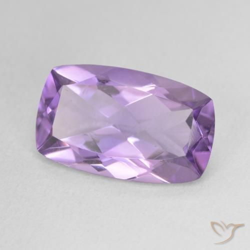 5.13 ct Violet Amethyst Stone, Natural Amethyst in Cushion-Cut Shape for Sale