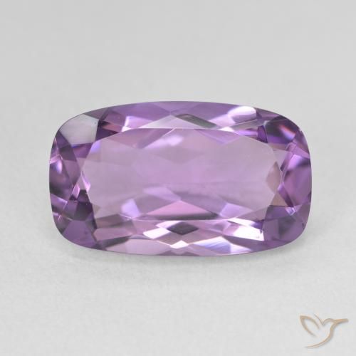 5.54 ct Cushion Cut Amethyst, 15.1 x 9 mm From Brazil, Photo A