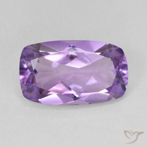 5.73 ct Cushion Cut Amethyst, 15.2 x 9.1 mm From Brazil, Photo A