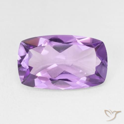 5.30ct Natural Purplish Violet Amethyst, Cushion, VVS