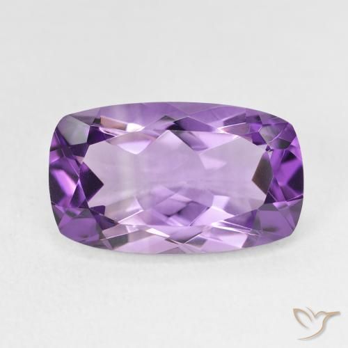 5.64ct Natural Purplish Violet Amethyst, Cushion, VVS