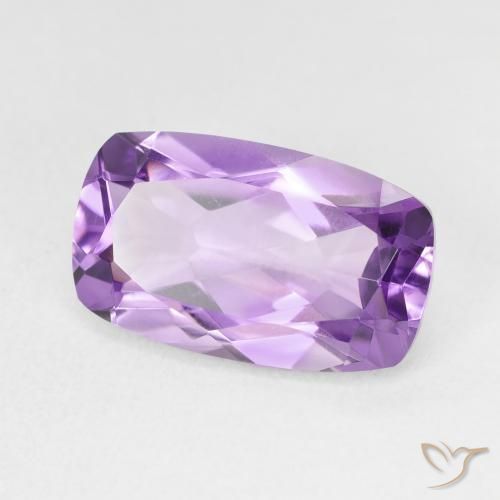 5.83 ct Violet Amethyst Stone, Natural Amethyst in Cushion-Cut Shape for Sale