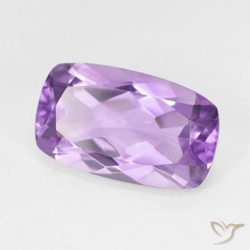 5.92 ct Violet Amethyst Stone, Natural Amethyst in Cushion-Cut Shape for Sale