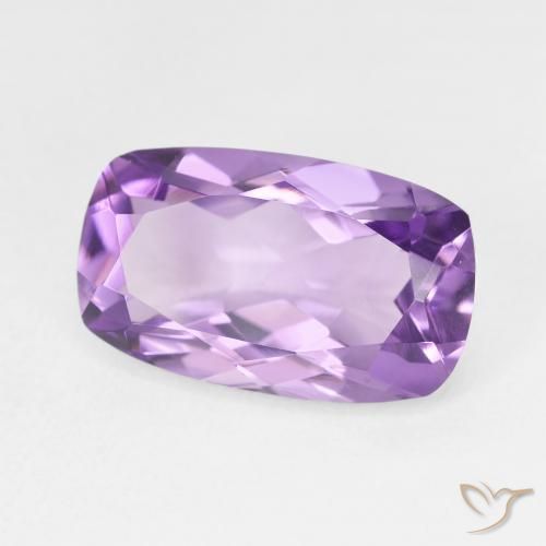 5.85 ct Violet Amethyst Stone, Natural Amethyst in Cushion-Cut Shape for Sale