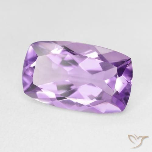 5.80 ct Violet Amethyst Stone, Natural Amethyst in Cushion-Cut Shape for Sale