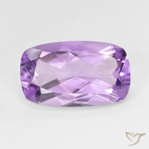 5.70ct Natural Purplish Violet Amethyst, Cushion, VVS