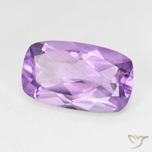 5.70 ct Violet Amethyst Stone, Natural Amethyst in Cushion-Cut Shape for Sale