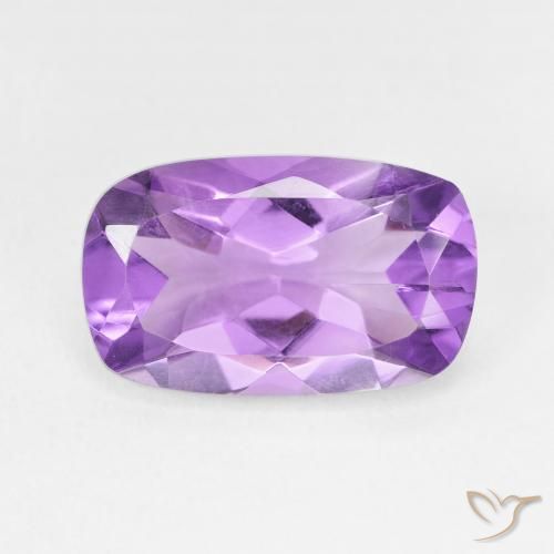4.98ct Natural Purplish Violet Amethyst, Cushion, VS