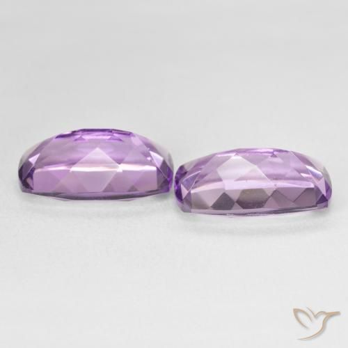 Amethyst Gemstones in 15.1 x 9.2 mm Size for Sale, Amethyst Stones in Medium Violet Color