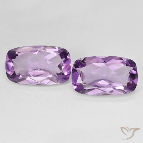 10.50ctw Natural Medium Violet Amethyst, Cushion, VVS