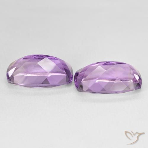 Amethyst Gemstones in 15.1 x 9 mm Size for Sale, Amethyst Stones in Medium Violet Color