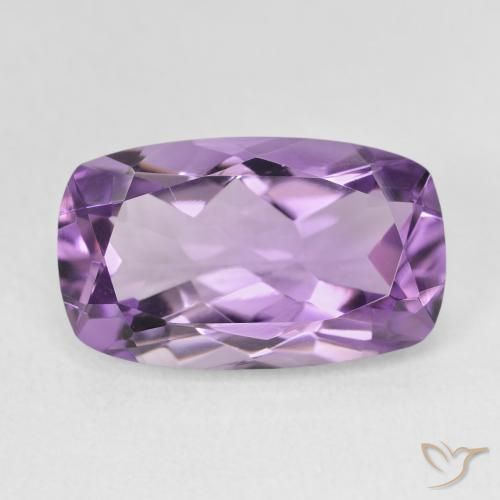 5.53ct Natural Eggplant Violet Amethyst, Cushion, VVS