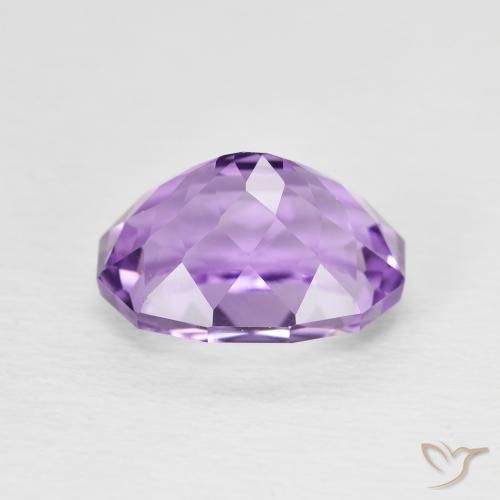 Amethyst Gemstone in 10 x 8 mm (calibrated) Size for Sale, Amethyst Stone in Medium Light Purplish-Violet Color