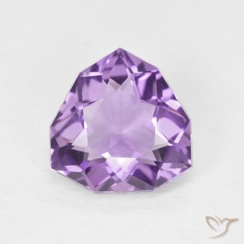3.06ct Natural Deep Violet Amethyst, Trillion, VVS-VS