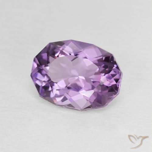 2.33 ct Violet Amethyst Stone, Natural Amethyst in Oval Facet Shape for Sale