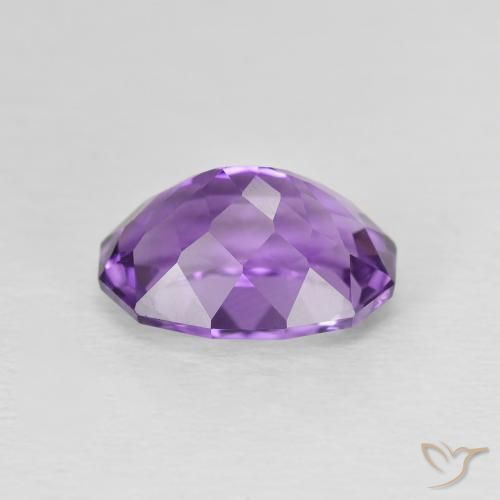 Amethyst Gemstone in 10.3 x 7.6 mm Size for Sale, Amethyst Stone in Deep Pinkish Violet Color