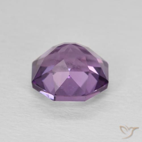 Amethyst Gemstone in 7.3 x 7.2 mm Size for Sale, Amethyst Stone in Medium Violet Color