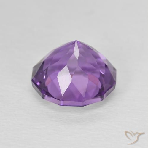 Amethyst Gemstone in 8.5 mm (calibrated) Size for Sale, Amethyst Stone in Light-Medium Violet Color
