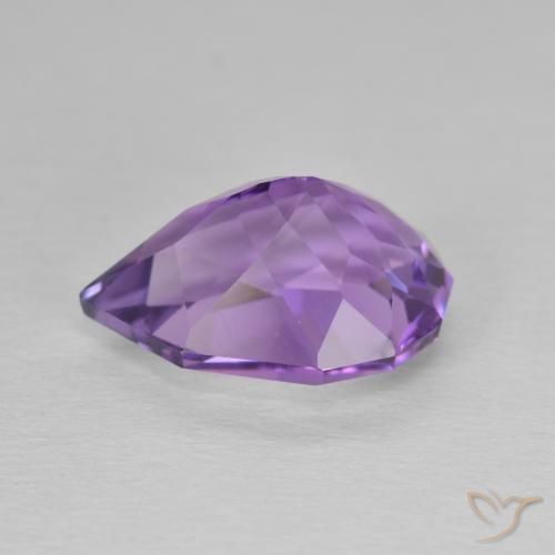Amethyst Gemstone in 13.4 x 9.7 mm Size for Sale, Amethyst Stone in Deep Violet Color
