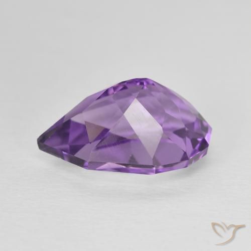 Amethyst Gemstone in 13.6 x 10.2 mm Size for Sale, Amethyst Stone in Medium Violet-Pink Color