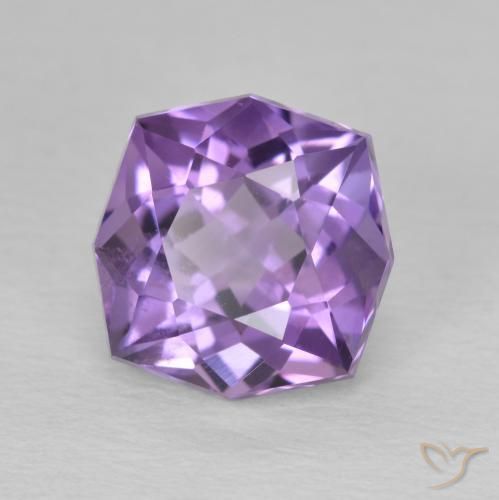 2.43 ct Violet Amethyst Stone, Natural Amethyst in Fancy Cut Shape for Sale
