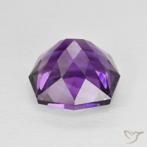 Amethyst Gemstone in 10 x 10 mm (calibrated) Size for Sale, Amethyst Stone in Intense Violet Color