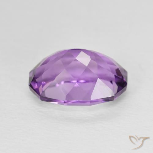Amethyst Gemstone in 10.6 x 7.6 mm Size for Sale, Amethyst Stone in Purplish Violet Color