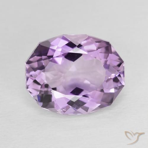 3.85ct Natural Medium Violet Amethyst, Oval, VVS-VS