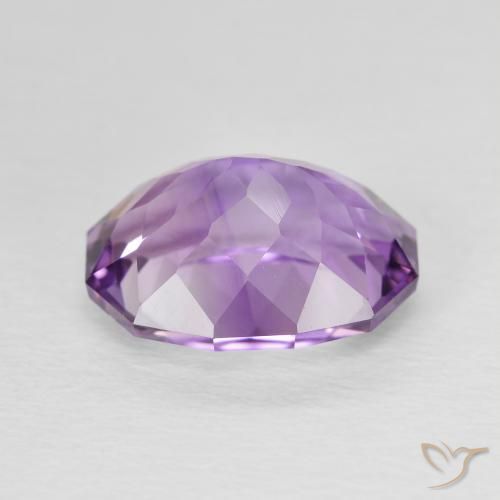 Amethyst Gemstone in 11.5 x 9.2 mm Size for Sale, Amethyst Stone in Medium Violet Color